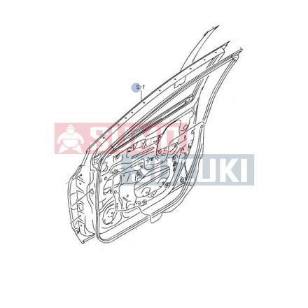 Suzuki S-cross jobb első ajtó 68001-61M01 SÉRÜLT