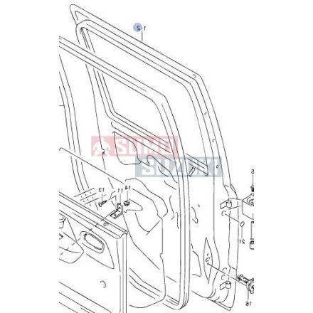 Suzuki WagonR+ bal hátsó ajtó csak GLX felszereltség 68004-83E30