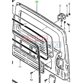 Suzuki Samurai hátsó ajtó (gyári) 69100-80212-E 
