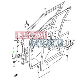 Suzuki Wagon R+ ajtózsanér persely 69318-83E00