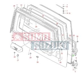 Vitara csomagtér ajtó zsanér alsó 69520-61A00