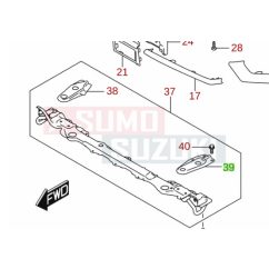 Suzuki Vitara S-Cross intercooler tartó Bal 71132-55P00