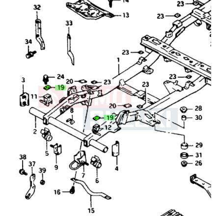 Suzuki samurai alváz gumi elöl 71491-80002