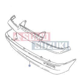 Suzuki Swift 1992-1997 első-alsó lökhárító (fekete) 