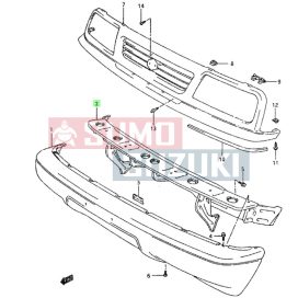 Suzuki Vitara SE416 első lökhárító tartó 71720-56B10-E