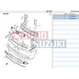 Suzuki Swift lökhárító tartó jobb első 2005->