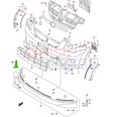   Suzuki Ignis első lökhárító spoiler tartó jobb első 71795-86G00-5PK