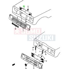 Suzuki Samurai SJ413 hűtődíszrács háló 72115-70A02