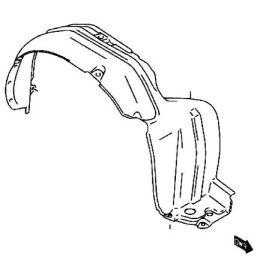   Suzuki WR+ Front Fender Lining RH (Original Suzuki) 72321-84M00