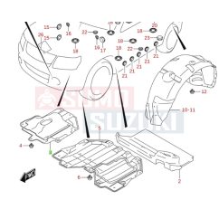 Suzuki Grand Vitara motor burkolat alsó 72380-65J00