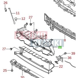   Suzuki Swift sport hűtő fölötti műanyag beömlő S-72432-68R00-E
