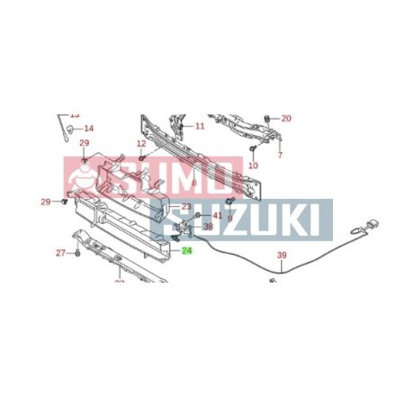 Suzuki Swift légbeömlő burkolat 2017-től (GYÁRI) 72433-52R00