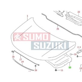   Suzuki Vitara 2015-> Motorháztető szigetelés Gyári Suzuki 72440-54P00-E