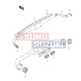   Suzuki Jimny utastér szellőzőrács, szélső 73610-75H01-5PK-E