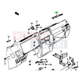 Suzuki Samurai SJ413 műszerfal kupak 73821-70A11-5ES