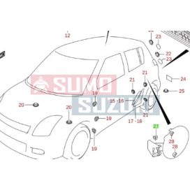 Suzuki Swift tankajtó rugó 77121-63J00