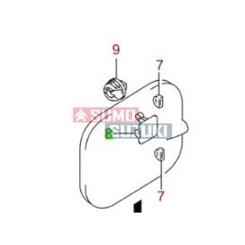   Suzuki Wagon R+, Ignis üzemanyagfedél záró patent 77121-83E01