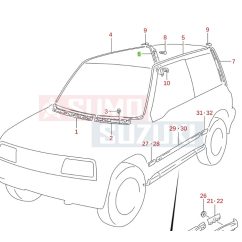 Suzuki Vitara SE416 tartó 77512-61A01-5PK