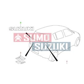   Suzuki hátsó embléma "SUZUKI" (gyári) 77821-58J00-0PG