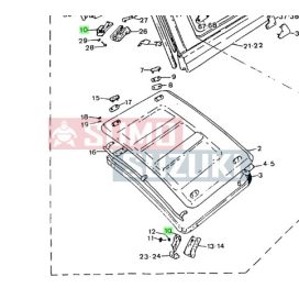   Suzuki Samurai fülke keménytető zár ellendarab bal GYÁRI 78335-00000