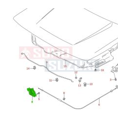 Suzuki Vitara SE416 motorháztető zárszerkezet 82110-61A00