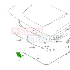 Suzuki Vitara SE416 motorháztető zárszerkezet 82110-61A00
