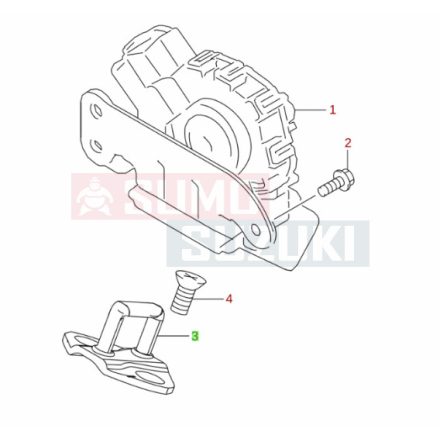 Suzuki Baleno csomagtér zár ellenrész, ütköző 82650M79J00