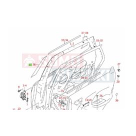   Suzuki Baleno 2016-> jobb hátsó ajtó első fólia 83927M68P00-0CB