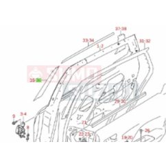   Suzuki Baleno 2016-> bal hátsó ajtó első fólia 83928M68P00-0CB