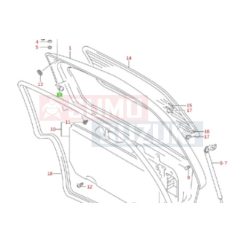 Suzuki Wr+ kalaptartó akasztófül gyári 83971-84E00-5PK