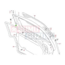 Suzuki Wr+ kalaptartó akasztófül gyári 83971-84E00-5PK
