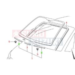   Suzuki Alto, Ignis, Sx4, Wr+ szélvédő hézagoló gyári 84617-60D00