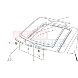   Suzuki Alto, Ignis, Sx4, Wr+ szélvédő hézagoló gyári 84617-60D00