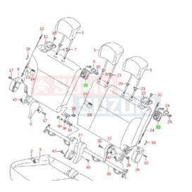 Suzuki Ignis hátsó ülés burkolat gyári 87225-86G00-S1S