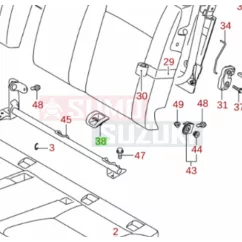   Suzuki Vitara, S-Cross hátsó ülés keret gyári 87228-54P00-5PK