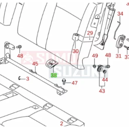 Suzuki Vitara, S-Cross hátsó ülés keret gyári 87228-54P00-5PK