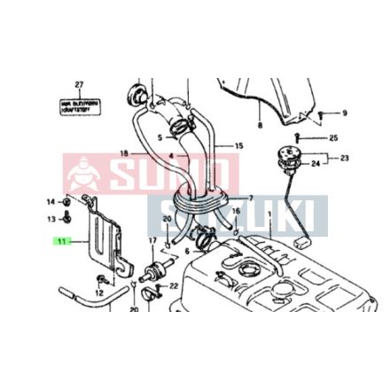 Suzuki Samurai benzincső mögötti lemez 89312-83030