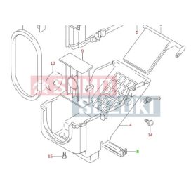 Suzuki Jimny pollenszűrő ház rögzítő 95423-81A01-E