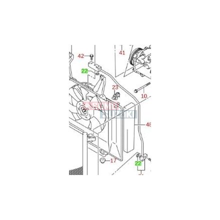Suzuki klíma cső O gyűrű szárítószűrőnél 95891-50G00